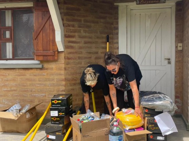 In�s y su misi�n solidaria frente a los incendios patag�nicos